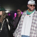 Taylor Swift & Travis Kelce Hang Out With Bleachers at Coachella